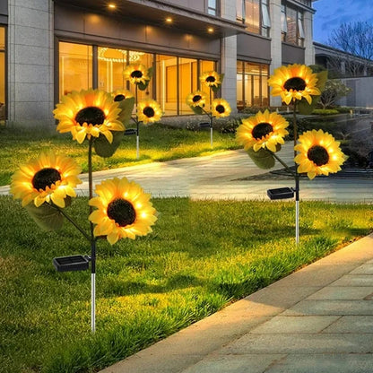 Waterproof Solar Sunflower Light