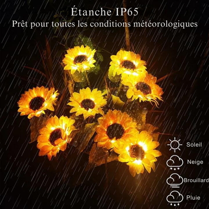 Waterproof Solar Sunflower Light