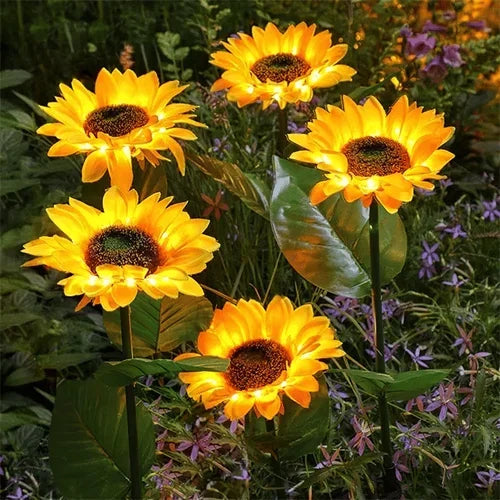 Waterproof Solar Sunflower Light