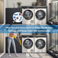 Støtte for antivibrasjoner for vaskemaskin (4 stk)